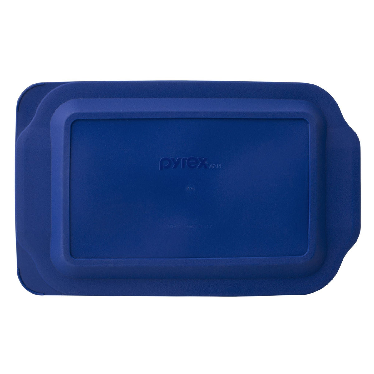 Watercolor Collection 3-qt Oblong Baking Dish, Blue Plastic Lid