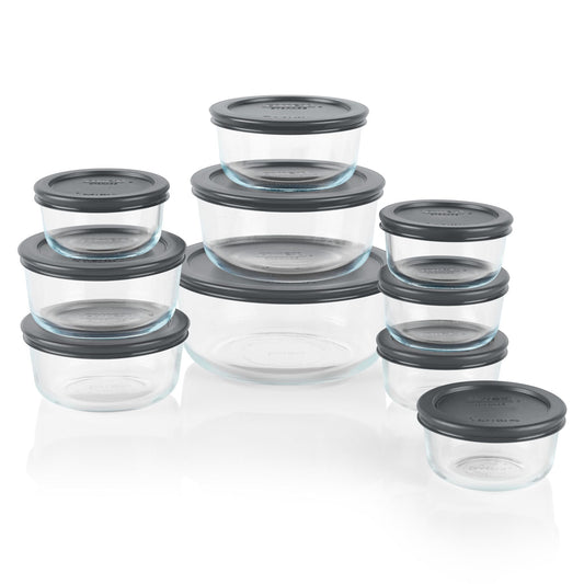 Simply Store® 20-pc Set with Gray Lids
