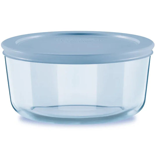 Simply Store® Tinted 4-cup Round Storage with Blue Plastic Lid